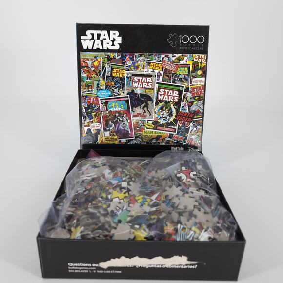 Buffalo Games Disney 1000 Piece Photomosaics Star Wars Scenes Jigsaw Puzzle -GUC - Picture 10 of 11